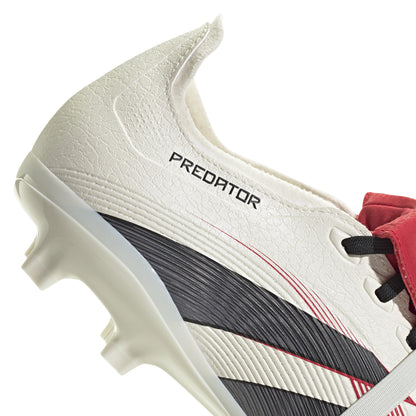 adidas Predator League Fold Tounge FG Firm Ground Soccer Cleat - OWhite/ Black/ Purub