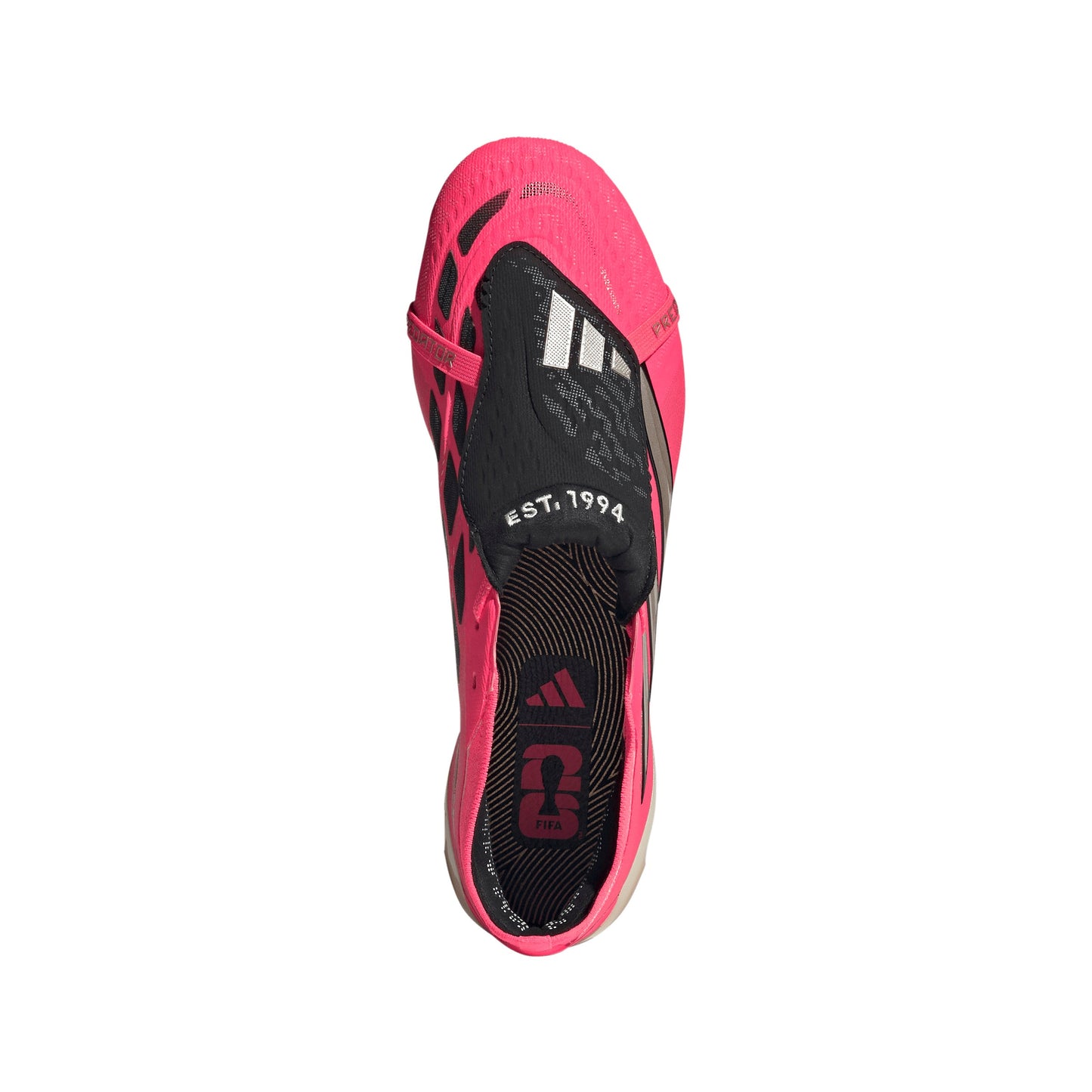 adidas Predator Elite FoldTongue FT FG Firm Ground Soccer Cleats- Solar Turbo/Thermal Chrome/Core Black