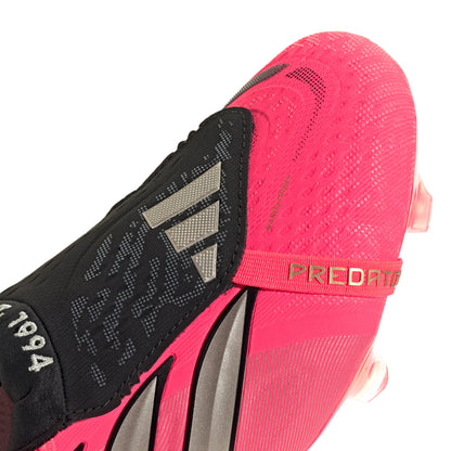 adidas Predator Elite FoldTongue FT FG Firm Ground Soccer Cleats- Solar Turbo/Thermal Chrome/Core Black