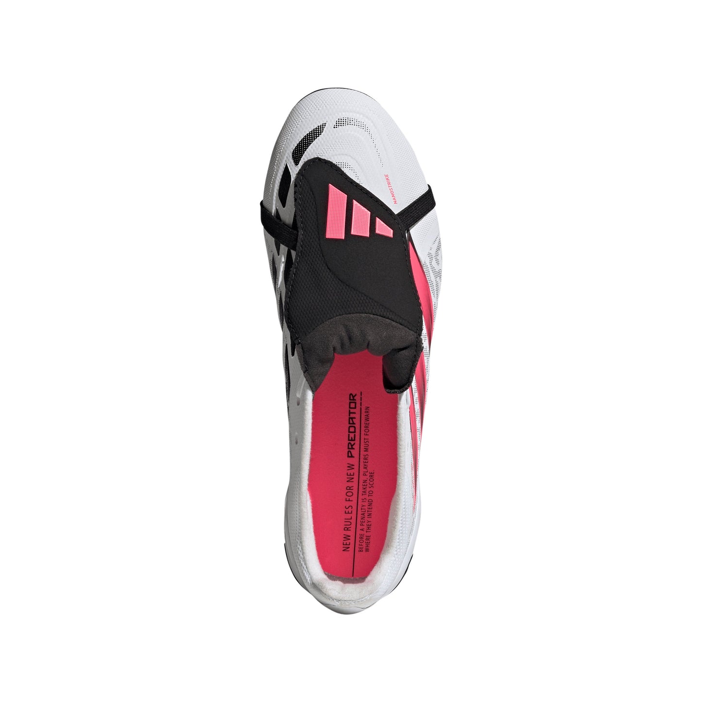 adidas Predator League FoldTongue FG Firm Ground Soccer Cleat -Cloud White / Solar Turbo / Core Black