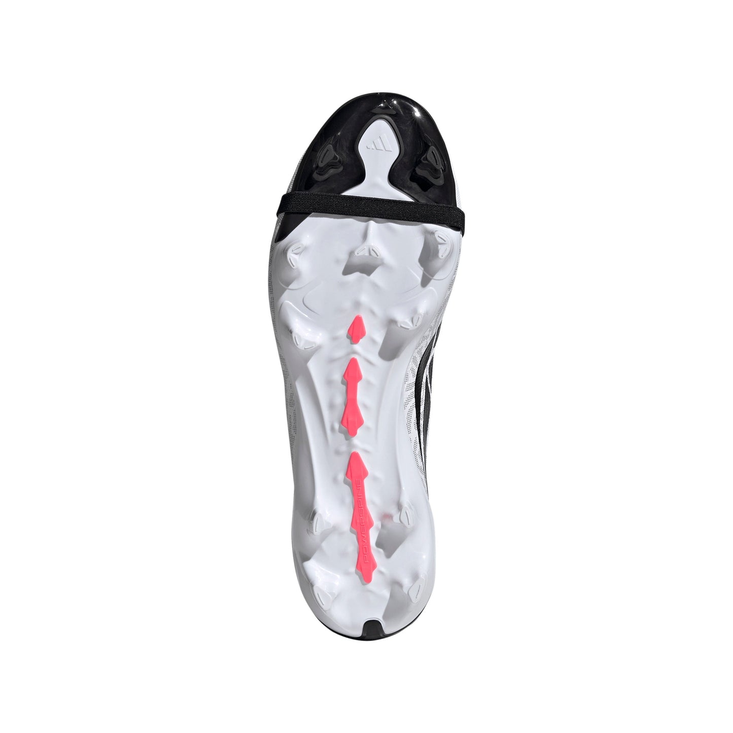 adidas Predator League FoldTongue FG Firm Ground Soccer Cleat -Cloud White / Solar Turbo / Core Black