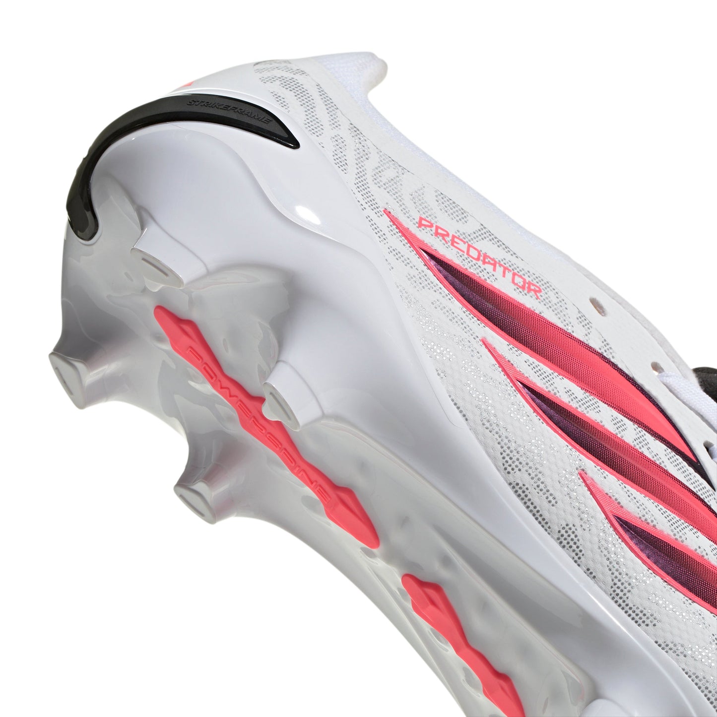 adidas Predator League FoldTongue FG Firm Ground Soccer Cleat -Cloud White / Solar Turbo / Core Black