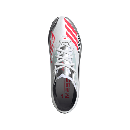 adidas F50 Elite Messi FG Junior- White/ Lucred/ Silver