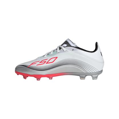 adidas F50 Elite Messi FG Junior- White/ Lucred/ Silver