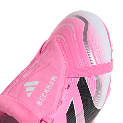 adidas Predator League Beckham Fold Tongue  FT FG Junior Firm Ground Soccer Cleat - Beam Pink/Core Black/White