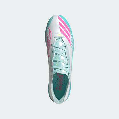 adidas F50 Elite Messi FG Firm Ground Soccer Cleats - White/ FTWhite/ Lucid Pink/ Flash Aqua