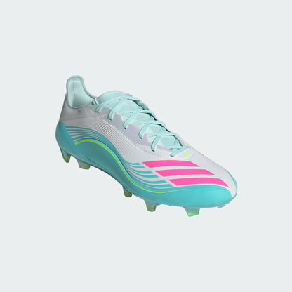 adidas F50 Elite Messi FG Firm Ground Soccer Cleats - White/ FTWhite/ Lucid Pink/ Flash Aqua