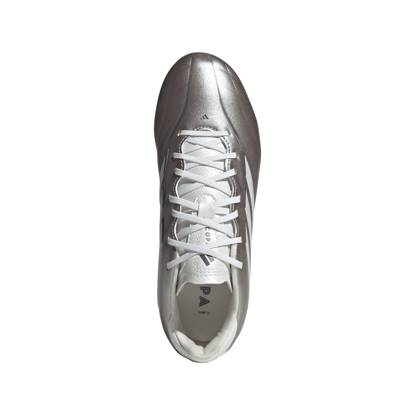 adidas Copa Pure IV League Junior FG Firm Ground Soccer Cleats-Taupe Metallic/ Zero Metallic / Night Metallic