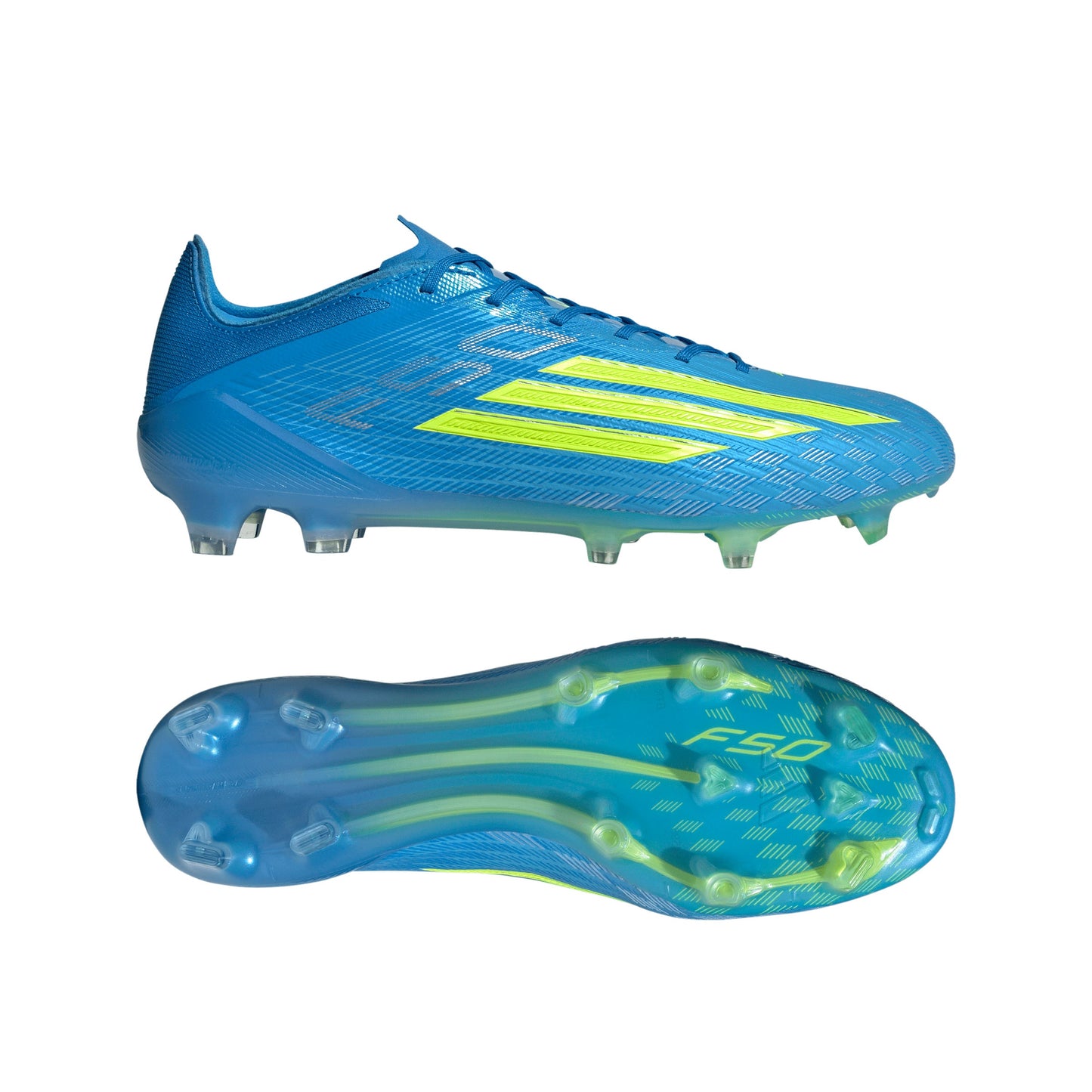 adidas F50 Elite FG Firm Ground Soccer Cleats - Blue/ Lucid Red/ Team Solar