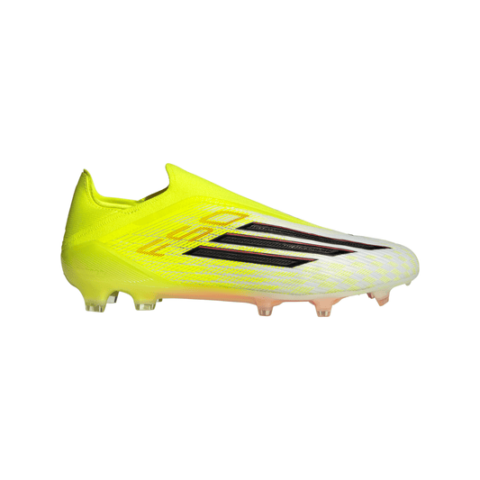 adidas F50 Elite Laceless FG Firm Ground Soccer Cleats- Team Solar Yellow 2 / Core Black / Lucid Red