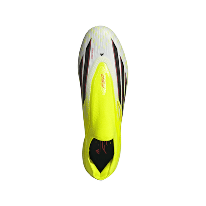 adidas F50 Elite Laceless FG Firm Ground Soccer Cleats- Team Solar Yellow 2 / Core Black / Lucid Red