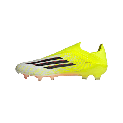adidas F50 Elite Laceless FG Firm Ground Soccer Cleats- Team Solar Yellow 2 / Core Black / Lucid Red