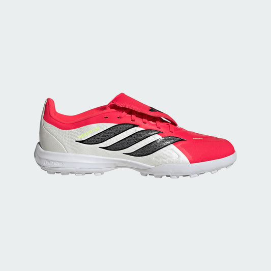 adidas Junior Predator League FT Fold Tongue TF Turf Soccer Shoes - Blue/ Lucid Ray/ Team Solar
