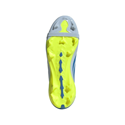 adidas Predator League FoldTongue  FT FG Junior Firm Ground Soccer Cleat - Crystal Sky / Ray Blue / Team Solar Yellow 2