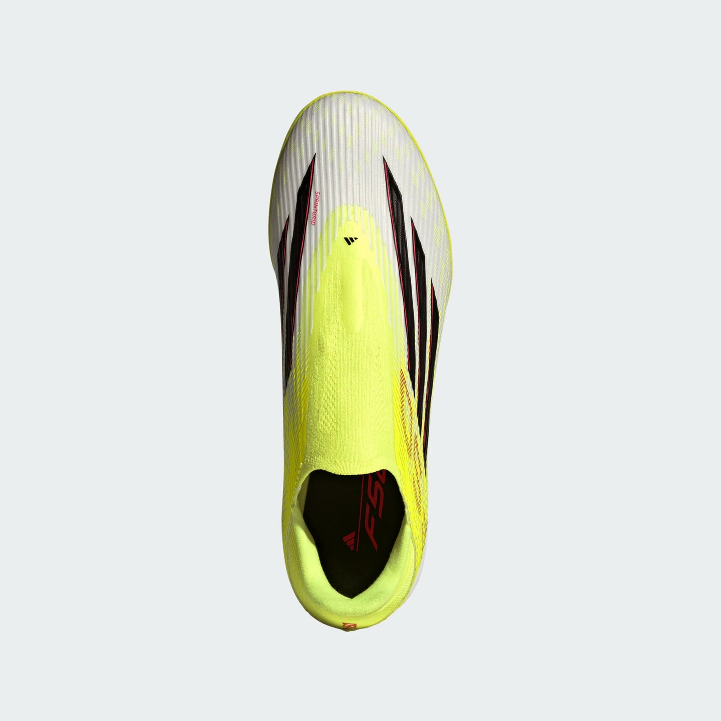 adidas F50 League Laceless TF Turf Shoes - Tesoye/ CBlack/ Lucred