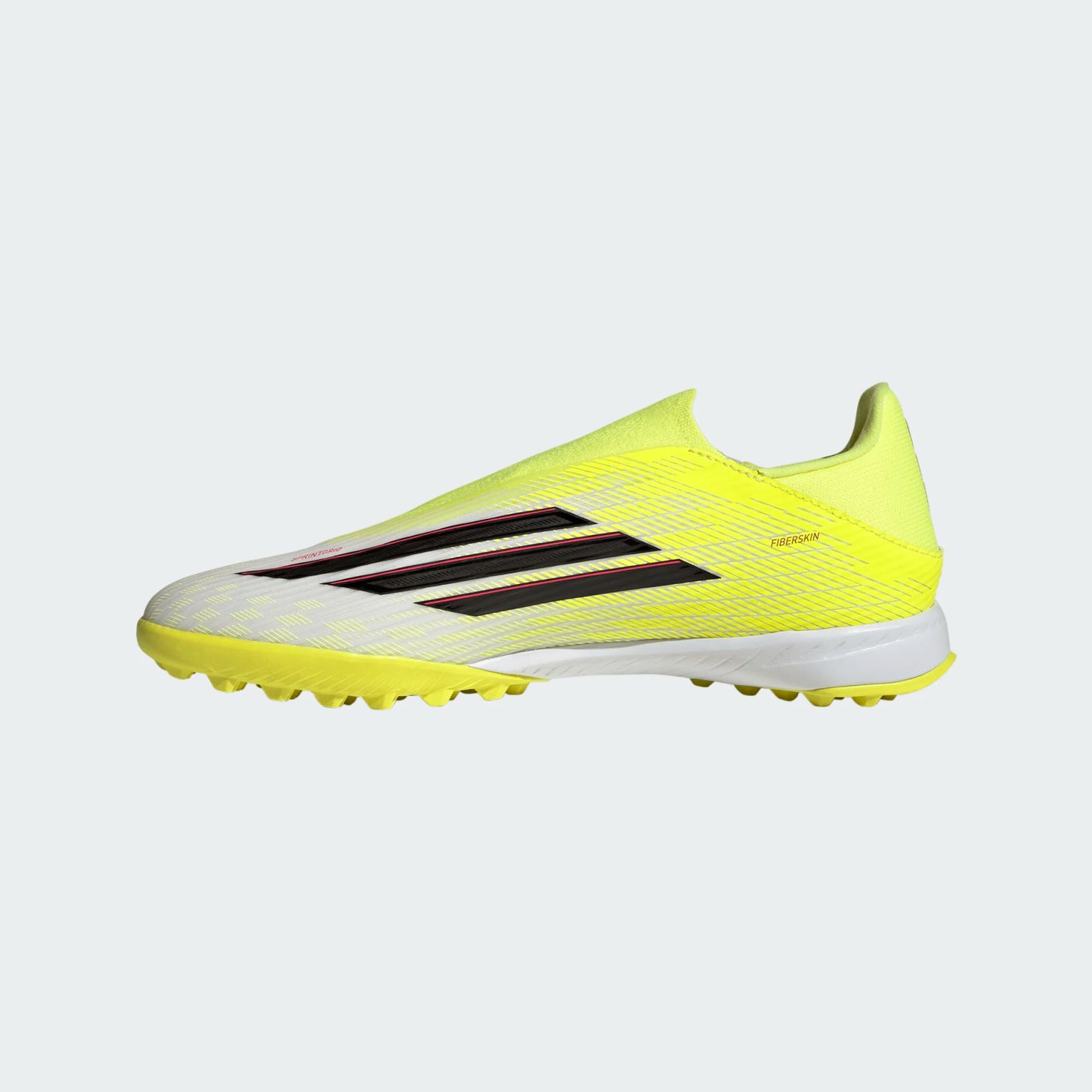 adidas F50 League Laceless TF Turf Shoes - Tesoye/ CBlack/ Lucred