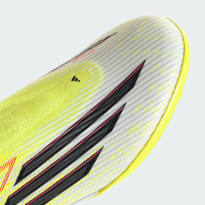 adidas F50 League Laceless TF Turf Shoes - Tesoye/ CBlack/ Lucred