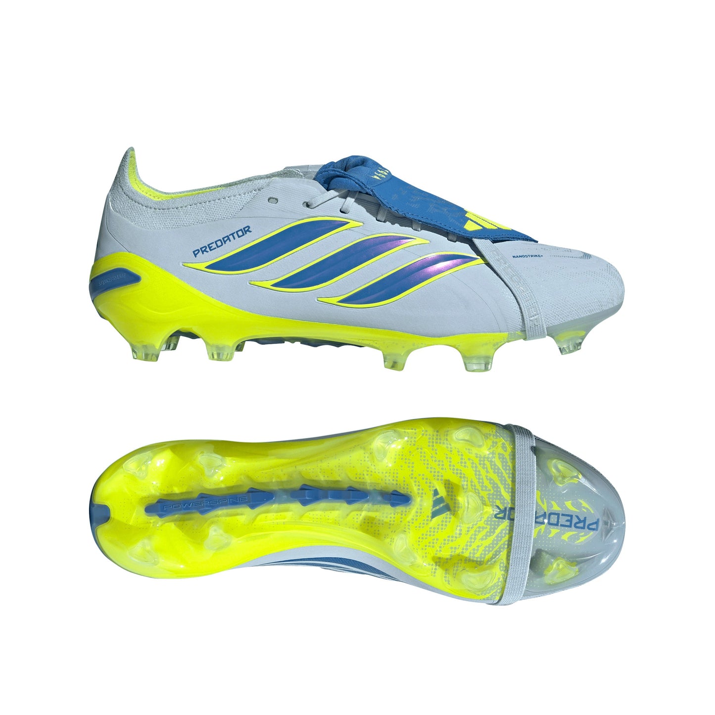 adidas Predator Elite FoldTongue FT FG Firm Ground Soccer Cleats - Blue/ Crystal Sky/ Ray Blue