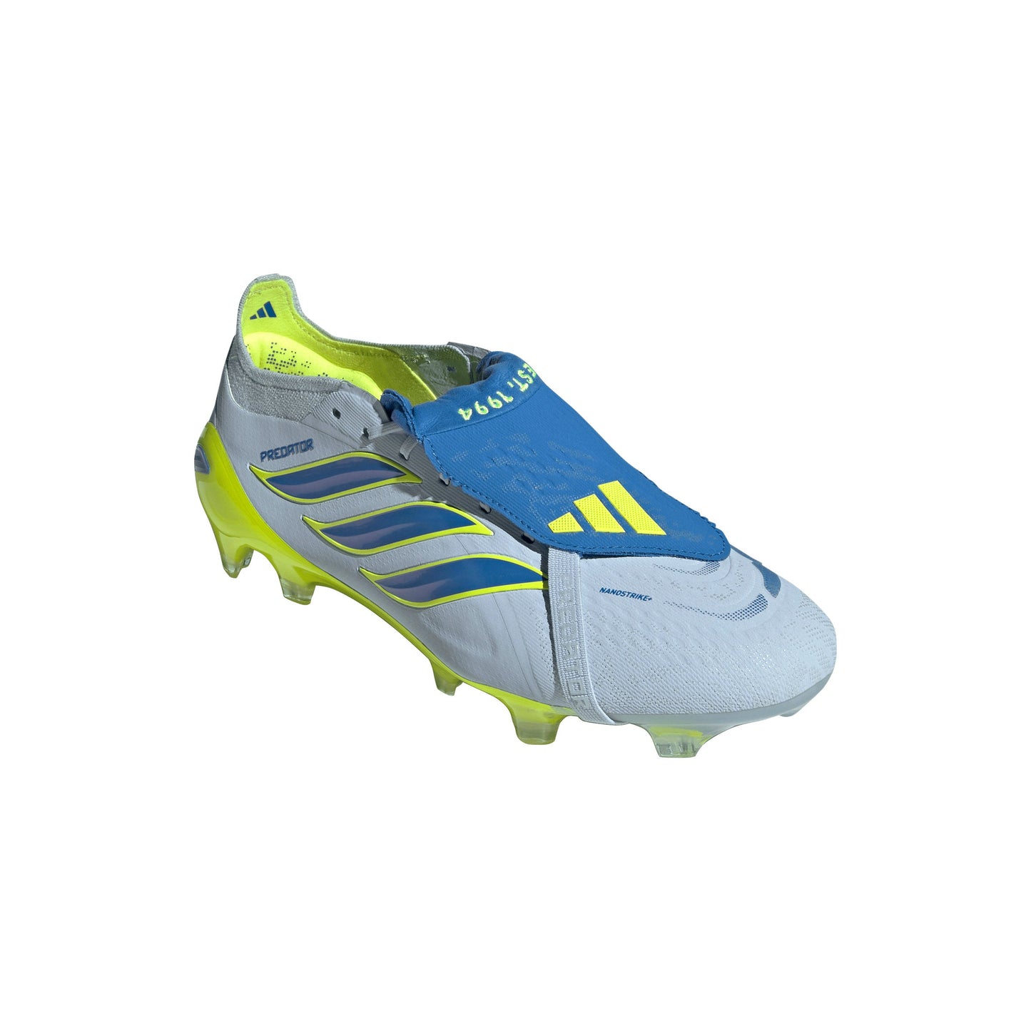 adidas Predator Elite FoldTongue FT FG Firm Ground Soccer Cleats - Blue/ Crystal Sky/ Ray Blue