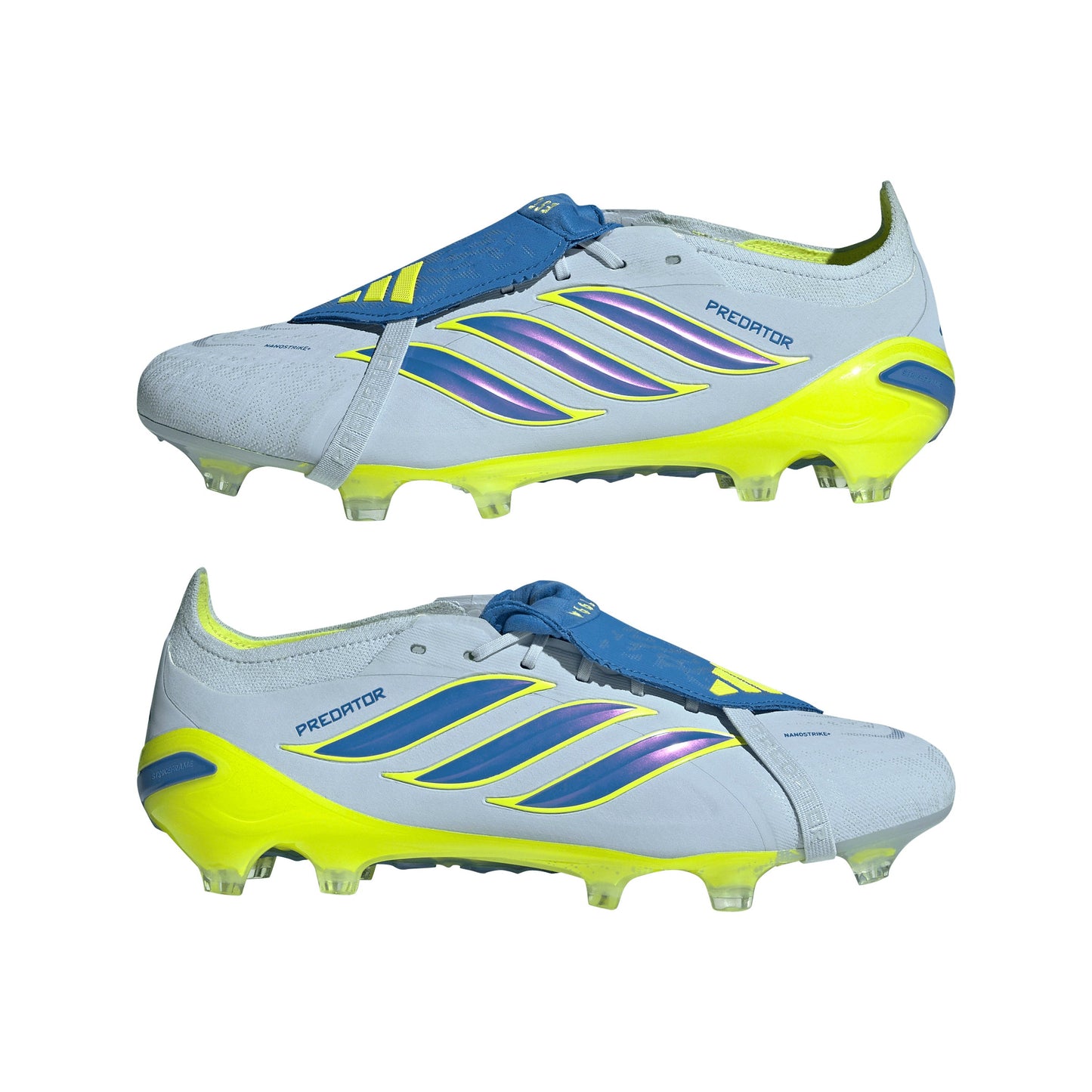 adidas Predator Elite FoldTongue FT FG Firm Ground Soccer Cleats - Blue/ Crystal Sky/ Ray Blue