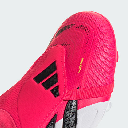 adidas Predator League FoldTongue FT FG Firm Ground Soccer Cleats- Lucid Red / Core Black / Cloud White