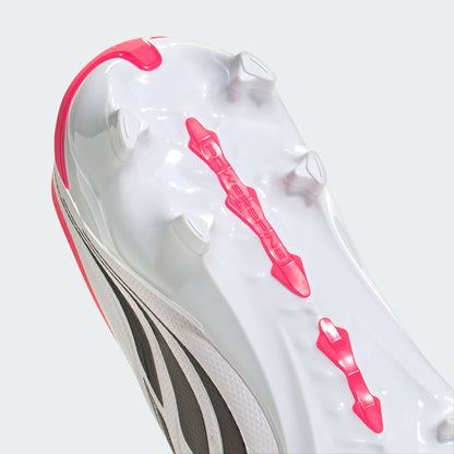 adidas Predator League FoldTongue FT FG Firm Ground Soccer Cleats- Lucid Red / Core Black / Cloud White