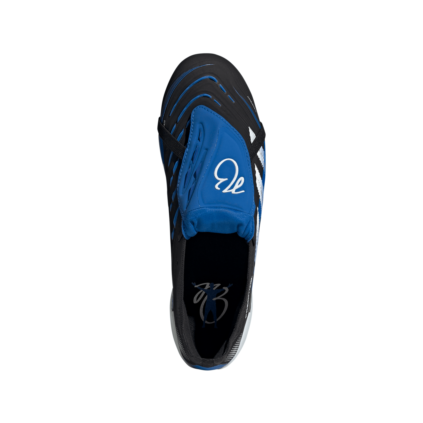 adidas Predator Jude Bellingham Elite FoldTongue FT FG Firm Ground Soccer Cleats- Core Black / Cloud White / Glow Blue