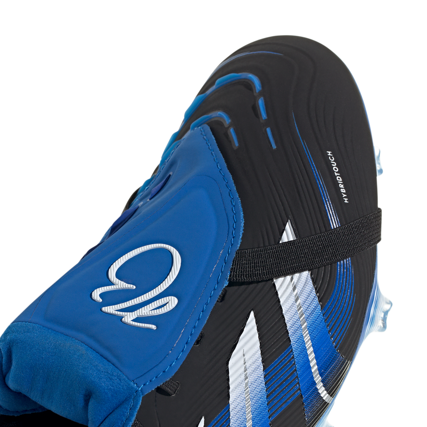 adidas Predator Jude Bellingham Elite FoldTongue FT FG Firm Ground Soccer Cleats- Core Black / Cloud White / Glow Blue