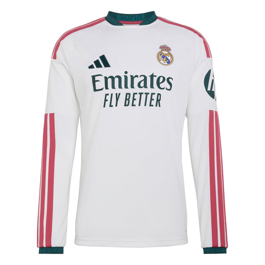 adidas Men's Replica Real Madrid Long Sleeve Home Jersey 2026/2027