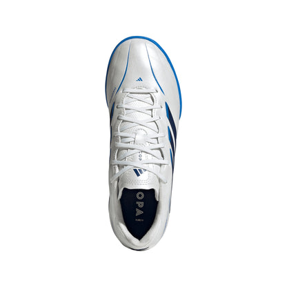 adidas Copa Pure IV League Junior TF Turf Soccer Cleats- Zero Metalic / Dark Blue / Lucid Ray Blue