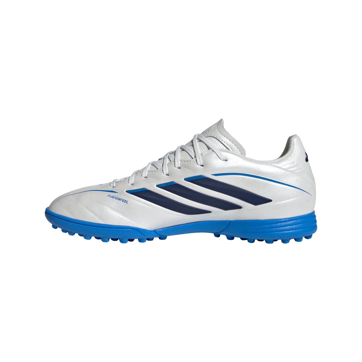 adidas Copa Pure IV League Junior TF Turf Soccer Cleats- Zero Metalic / Dark Blue / Lucid Ray Blue