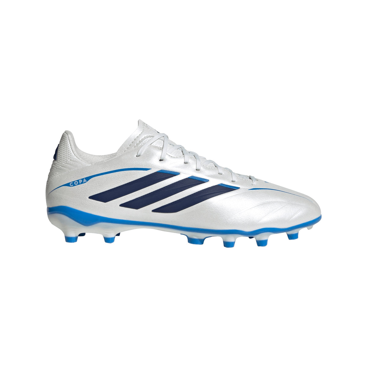 adidas Copa Pure IV League Junior FG Firm Ground Soccer Cleats- Zero Metalic / Dark Blue / Lucid Ray Blue
