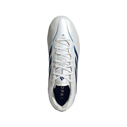 adidas Copa Pure IV League Junior FG Firm Ground Soccer Cleats- Zero Metalic / Dark Blue / Lucid Ray Blue