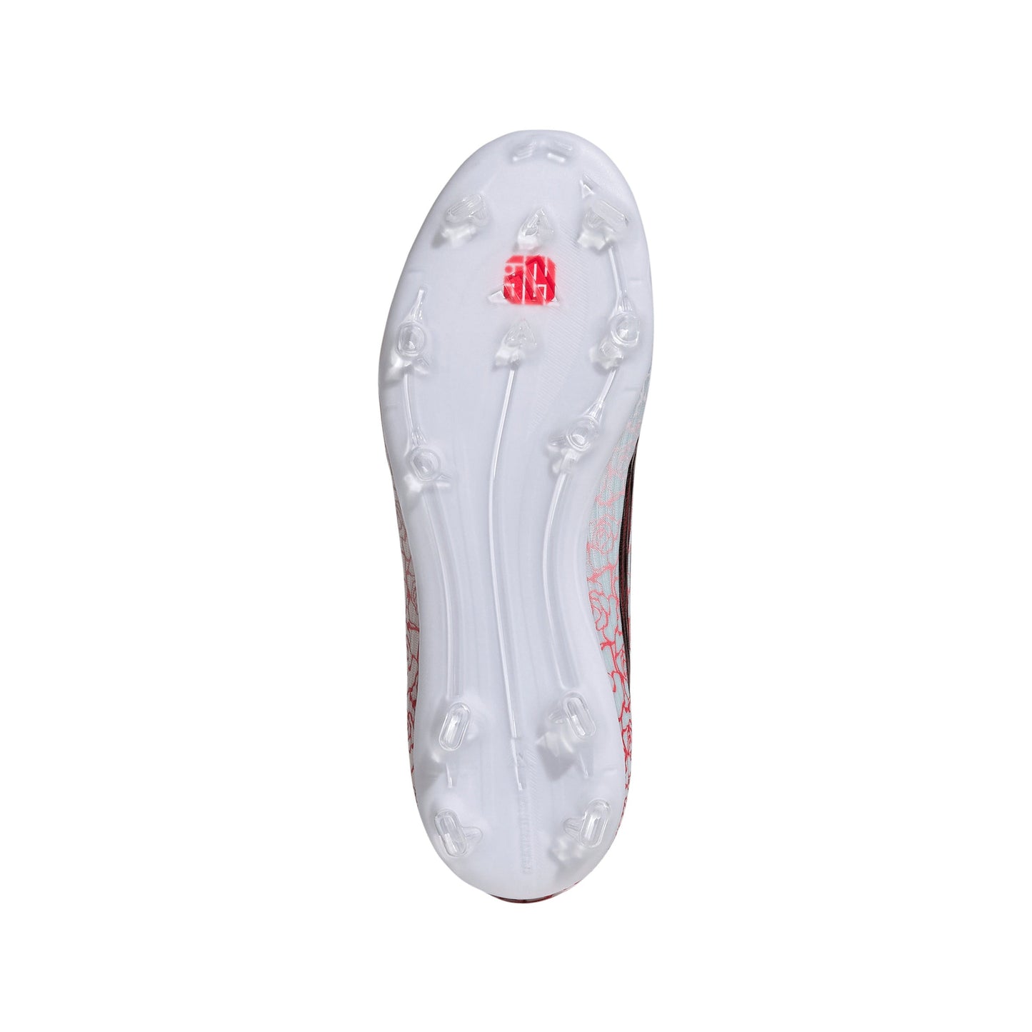 adidas F50 League Laceless Lamine Yamal Kids FG Firm Ground Soccer Cleats- Cloud White / Core Black / Lucid Red