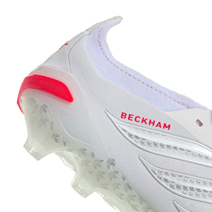 adidas Predator David Beckham Elite FoldTongue FT FG Firm Ground Soccer Cleats-White/Red