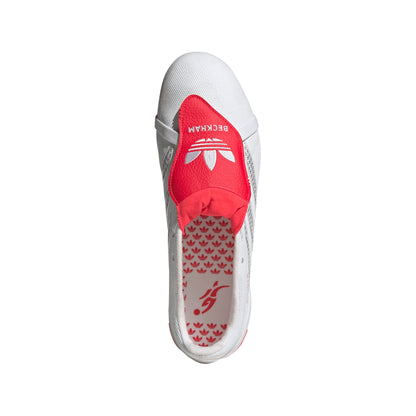 adidas David Beckham Predator League FoldTongue FG Firm Ground Soccer Cleats - White/Red