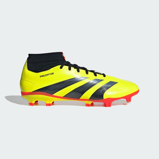 Adidas Predator 24 League Firm Ground Soccer Cleat - Solar Yellow/Core Black/Solar Red