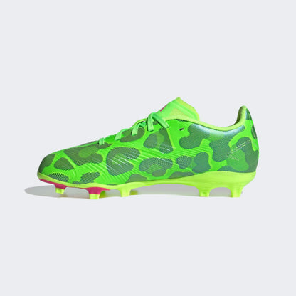 adidas Predator League Low FG Junior Firm Ground Soccer Cleat - Solar Green/Shock Pink/Lucid Lemon