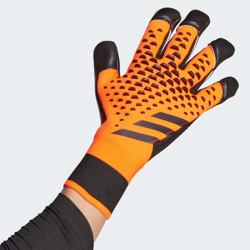 Adidas Predator Pro Hybrid Gloves - Solar Orange/Black/Black