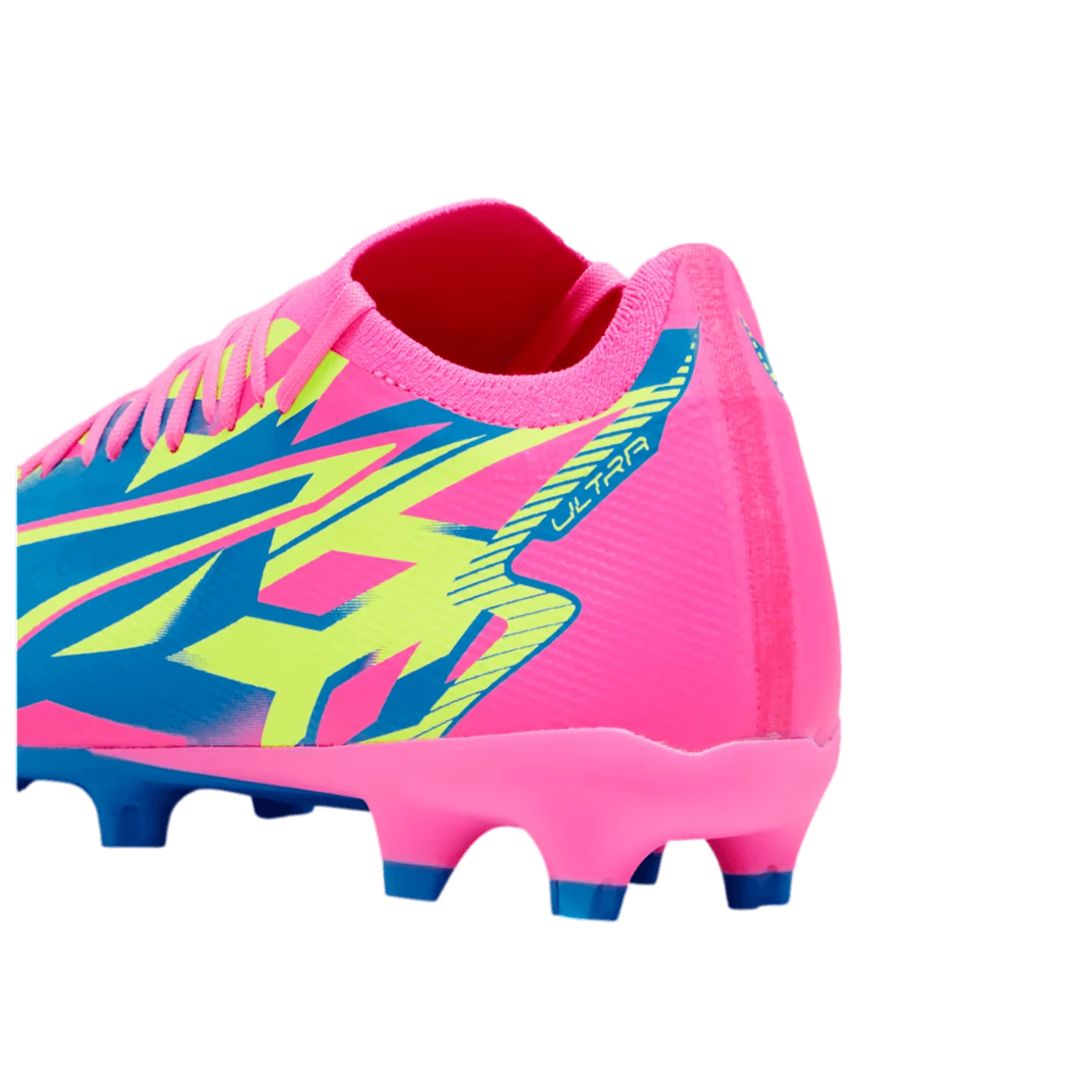 Puma Ultra Match FG/AG Firm Ground Soccer Cleat - Luminous Pink-Ultra Blue-Yellow Alert