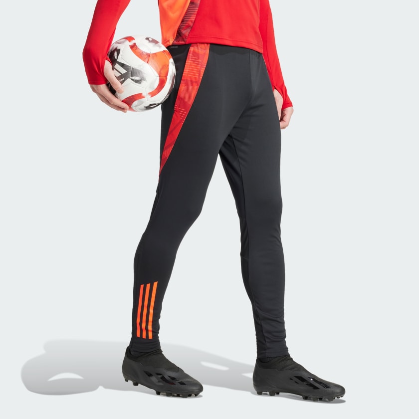 Tiro 24 Mens Competition Training Pants -Black/Red