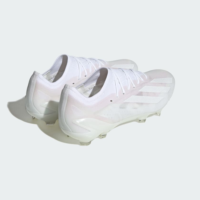 adidas X CrazyFast.1 FG Firm Ground Soccer Cleat - White/White
