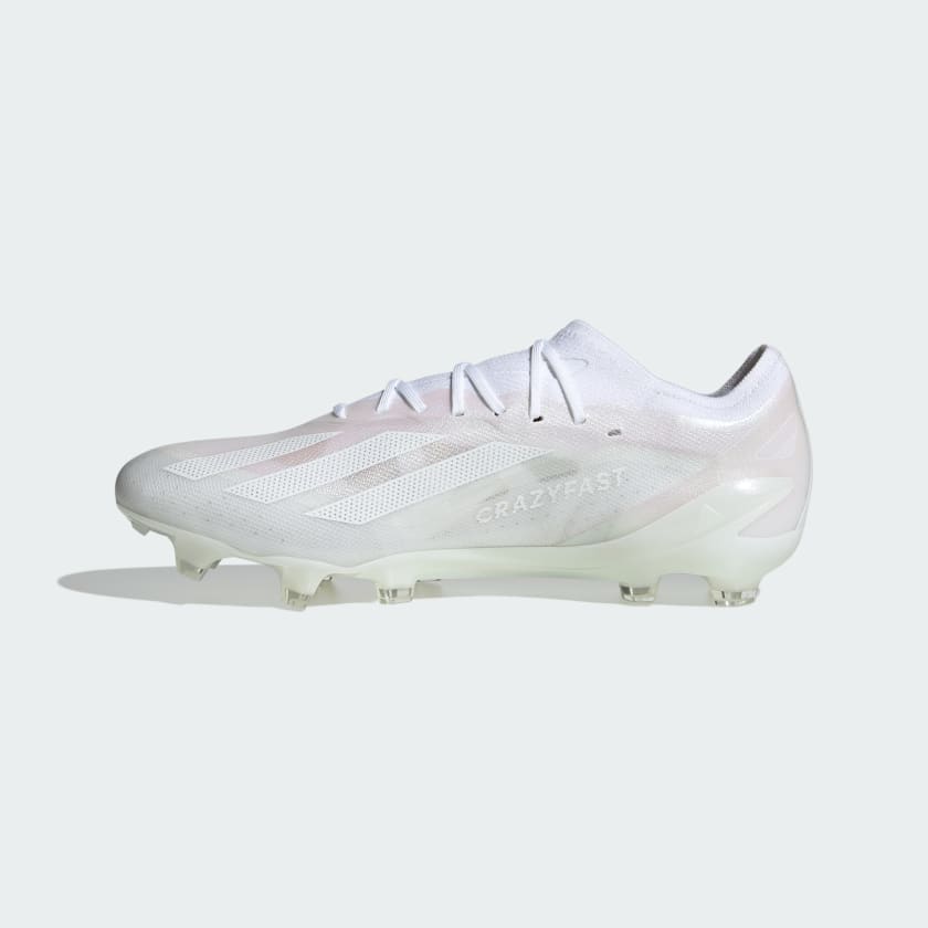 adidas X CrazyFast.1 FG Firm Ground Soccer Cleat - White/White