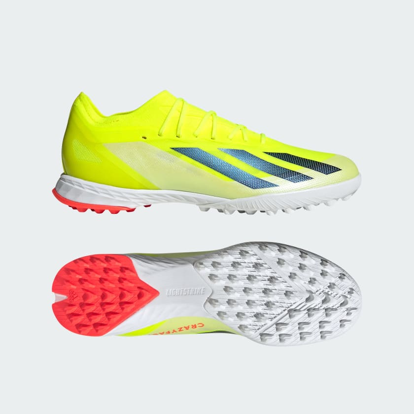 adidas X CrazyFast Elite TF Turf Soccer Cleat - Solar Yellow/Core Black/White