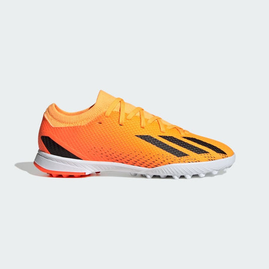 adidas X Speedportal.3 TF Junior Artificial Turf Soccer Cleats - Solar Gold / Core Black / Team Solar Orange