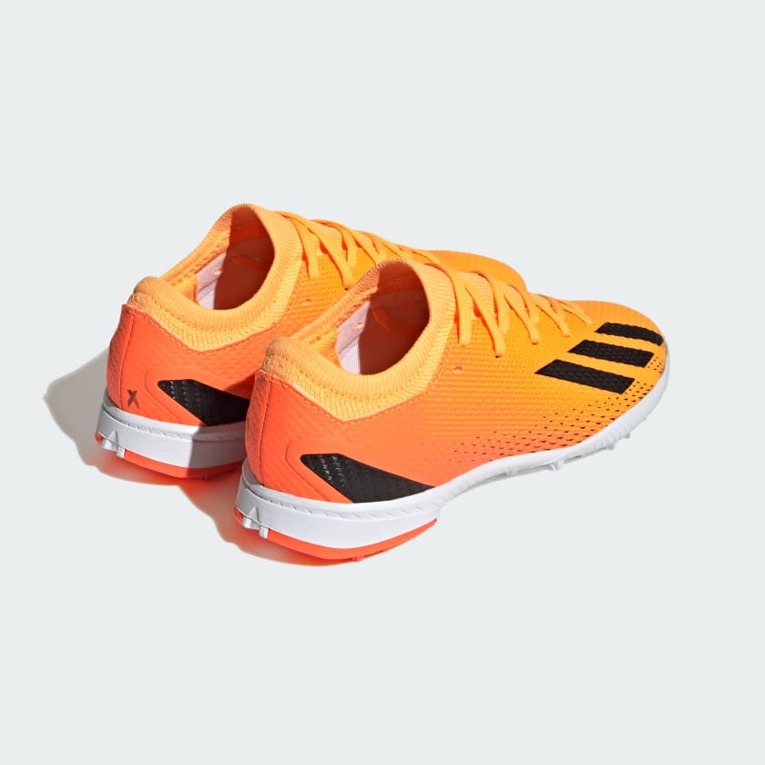 adidas X Speedportal.3 TF Junior Artificial Turf Soccer Cleats - Solar Gold / Core Black / Team Solar Orange