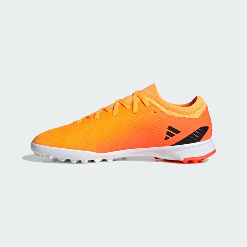 adidas X Speedportal.3 TF Junior Artificial Turf Soccer Cleats - Solar Gold / Core Black / Team Solar Orange