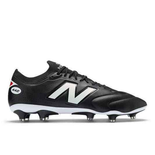 New Balance 442 Elite Knit Fg V3 Firm Ground- Core Black/White