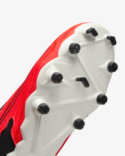 Nike Junior Phantom GX Academy DF FG/MG Soccer Cleat - Bright Crimson/ Black-White