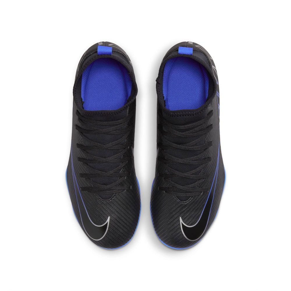 Nike Junior Zoom Mercurial Superfly 9 Dream Speed Club FG/MG Soccer Cleat- Black/Chrome/Hyper Royal